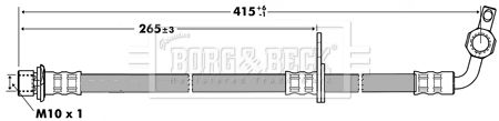 BORG & BECK stabdžių žarnelė BBH7280